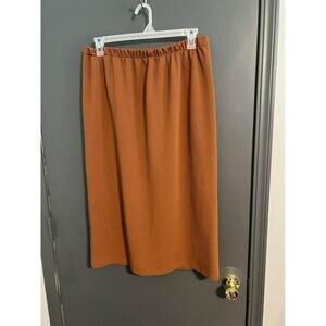 Zadi B straight brown/rust skirt with stretch 3XL